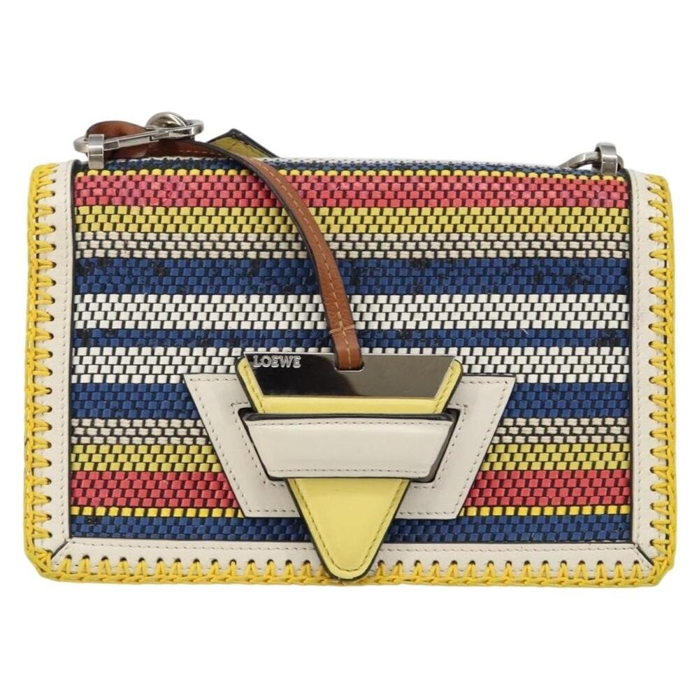 Loewe Leather Barcelona Shoulder Bag Yellow